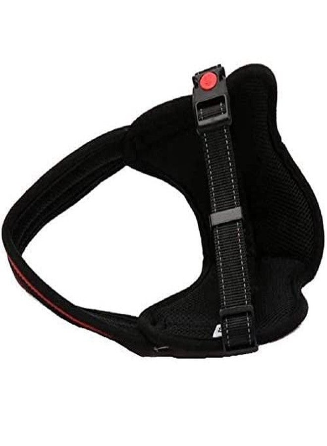 Pups&Pets Dog K9 Police Harness Dog Vest with Hook and Loop Straps and Handle and Adjustable (XL- 28-38 Inch Girth, Black). - Image 4